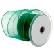 30 mm Emerald Green Ribbon Wired Edge 20 m