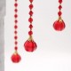 Acrylic Ball  Prism Hanging Garland - Red