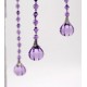 Acrylic Ball  Prism Hanging Garland - Purple