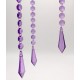 Acrylic Diamond Prism Hanging Garland - Purple