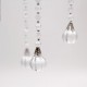 Acrylic Ball  Prism Hanging Garland - Clear