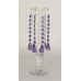 Acrylic Teardrop Prism Hanging Garland - Purple